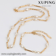 64067- Xuping Klassisches Geschenkset Weihnachtsschmuck Neckalce &amp; Armband Perlen